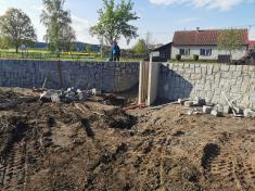 Oprava hráze rybníku Nový